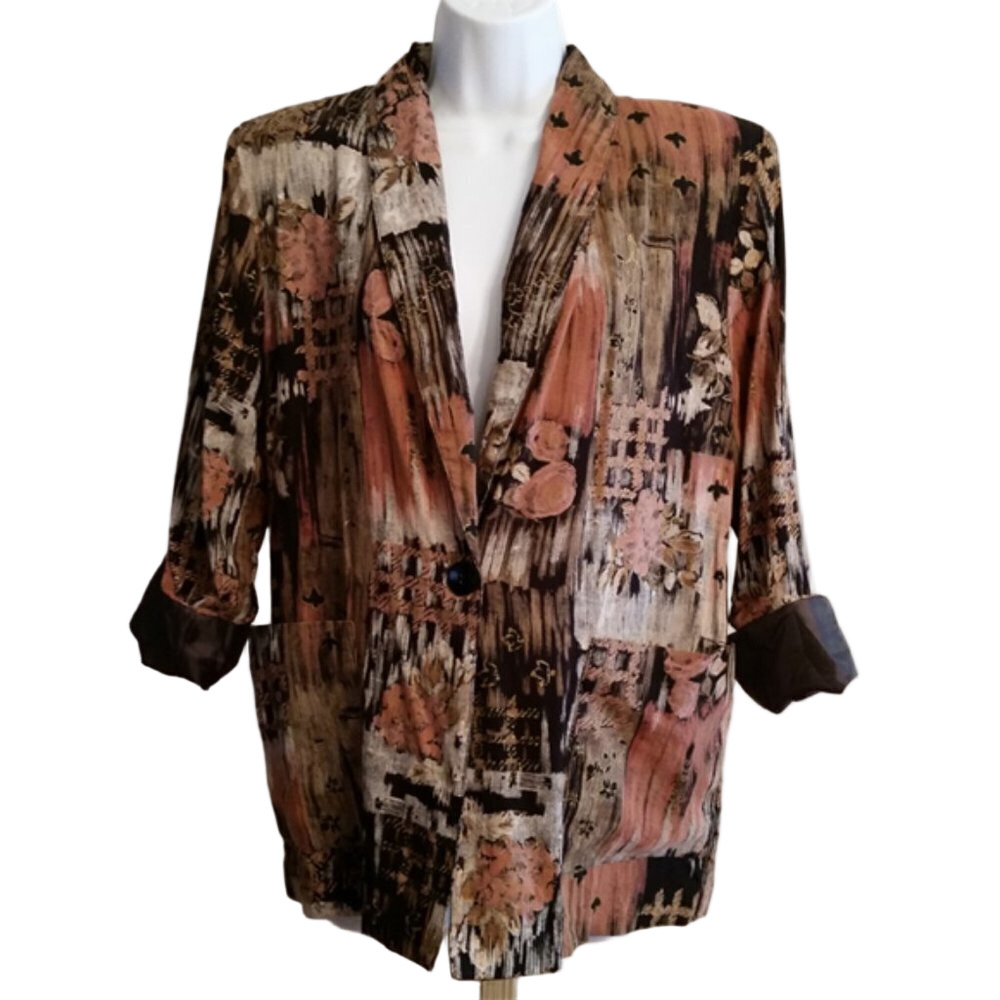 Vintage Power Shoulder Jacket Light Casual M/S